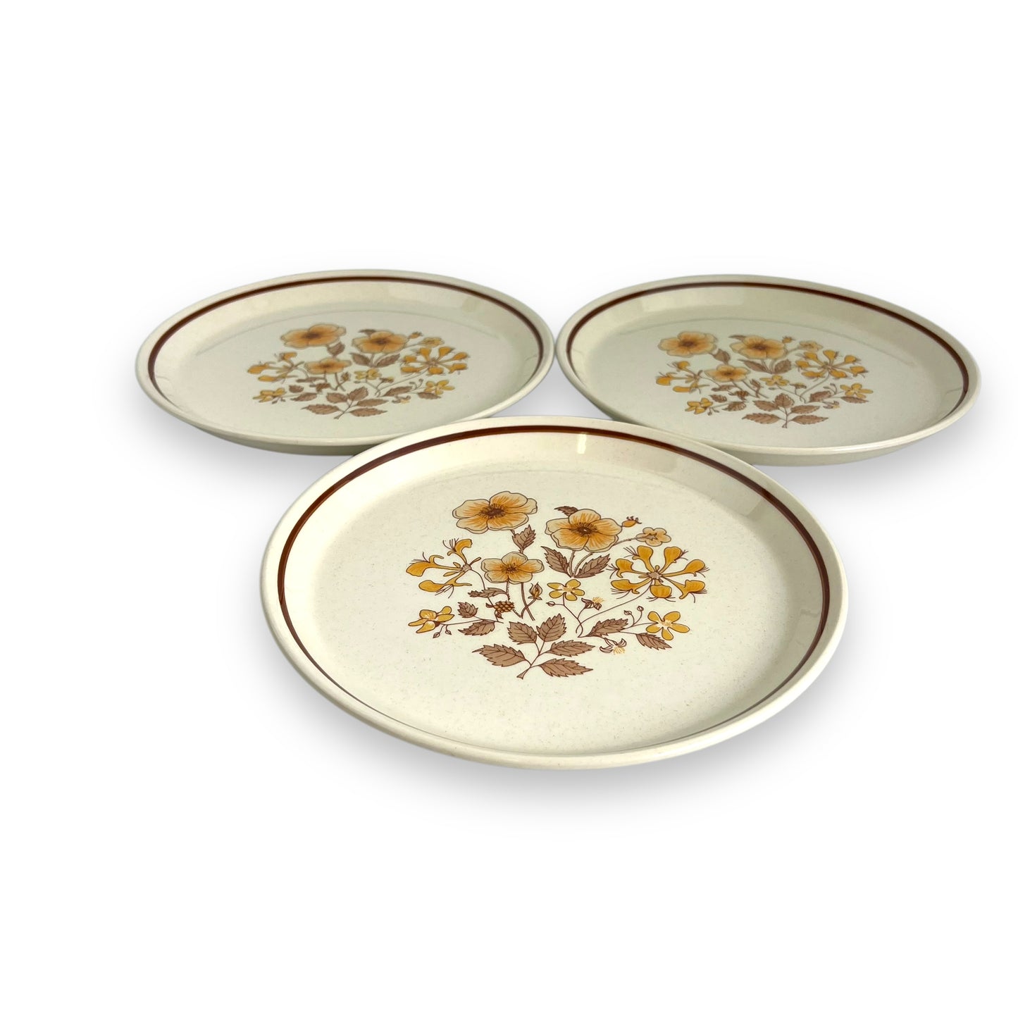 Tranquility by Crown Lynn - Vintage Dinner Plate Set of 3 (Made in New Zealand)