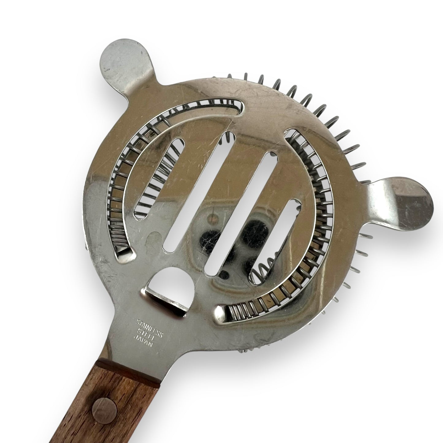 Stainless Steel wood handle cocktail strainer