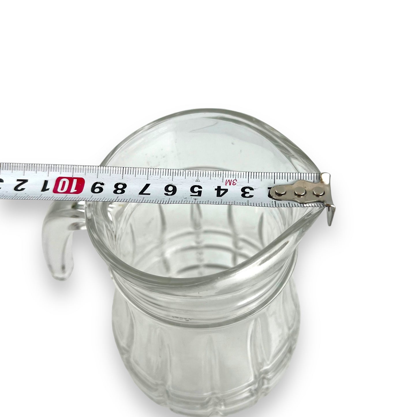 Clear check pattern jug - Made in Italy