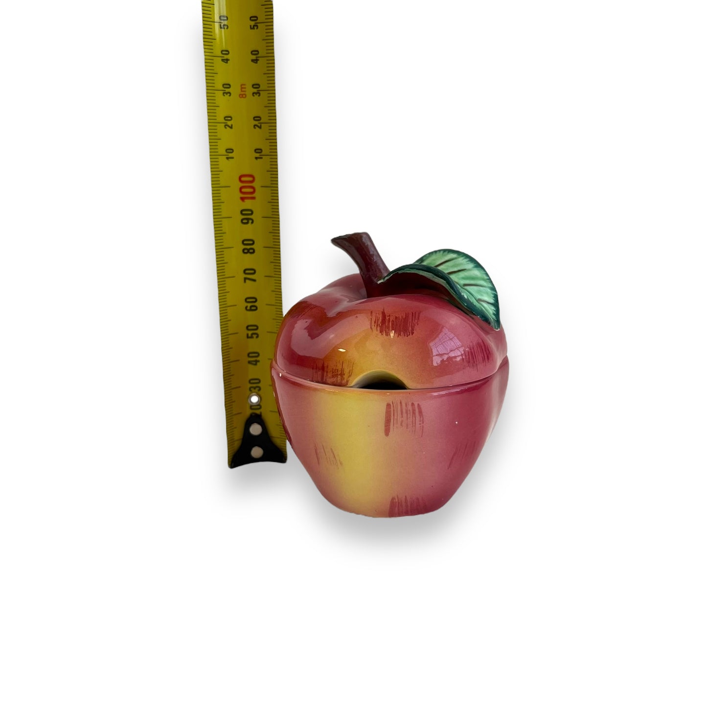 Apple shape condiments bowl with lid