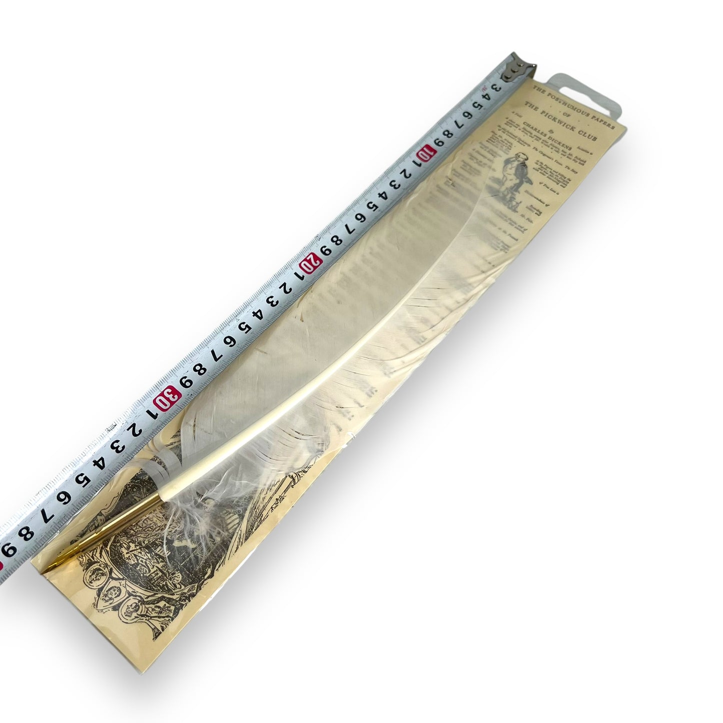 Charles Dickens Feather Quill Pen - The Pickwick Club Design