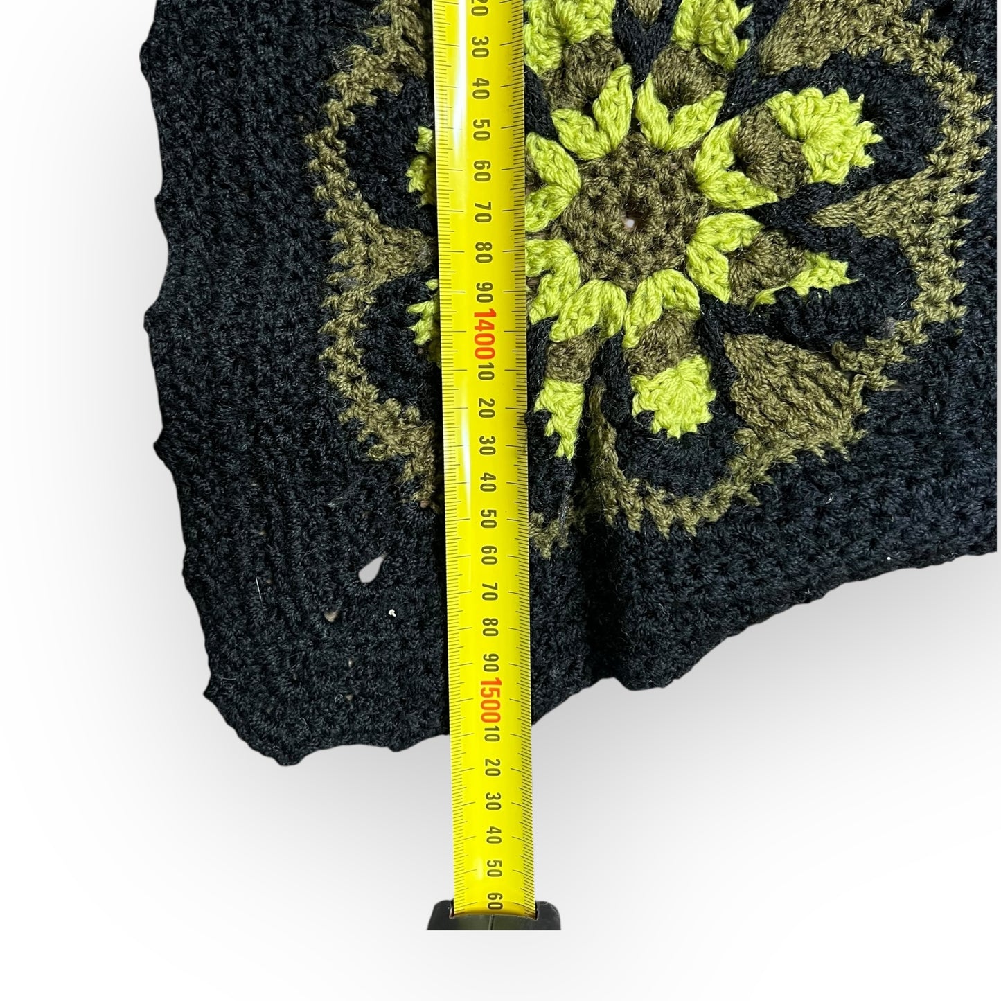 Bright Multicolour Flower Motif Crochet Blanket