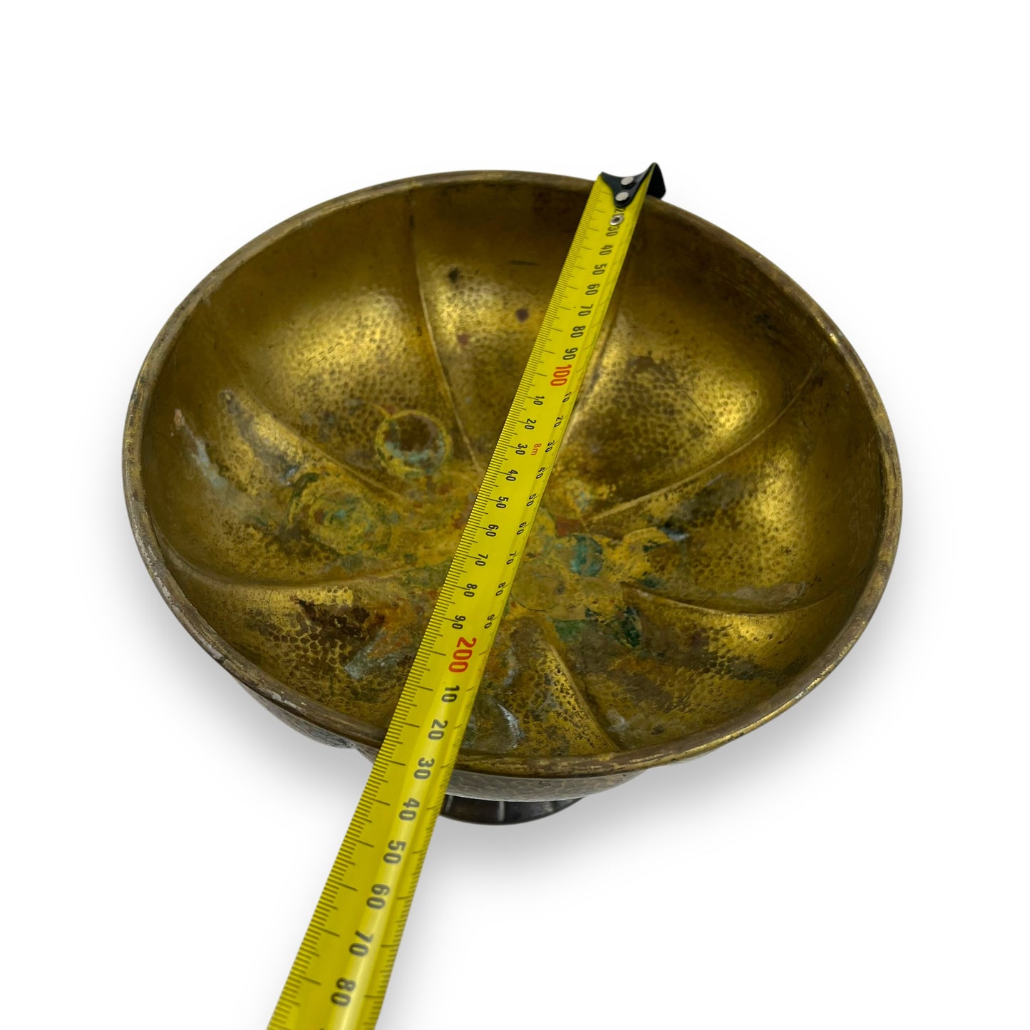 Hammered Brass Pedestal Bowl – Ackmans Ltd, Fitzroy Melbourne