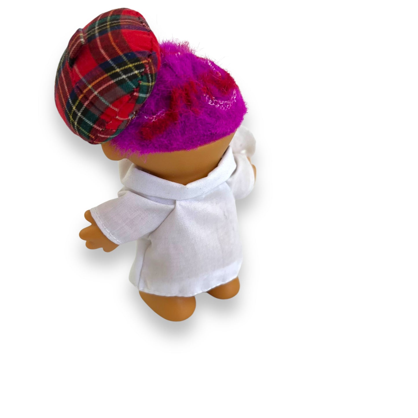 Artist Troll Doll in Paint shirt with hat and paint board