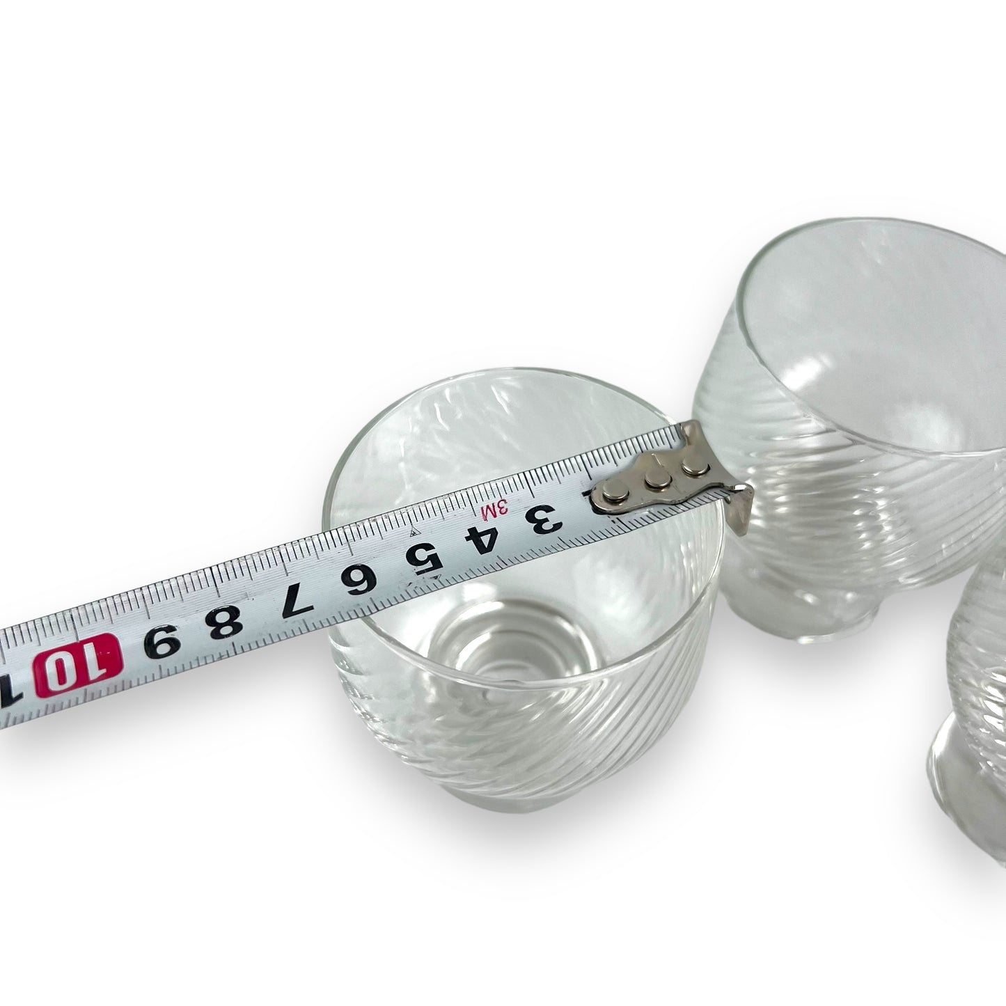 Crown Corning “Regis” Swirl 8.5cm tall glass set of 6