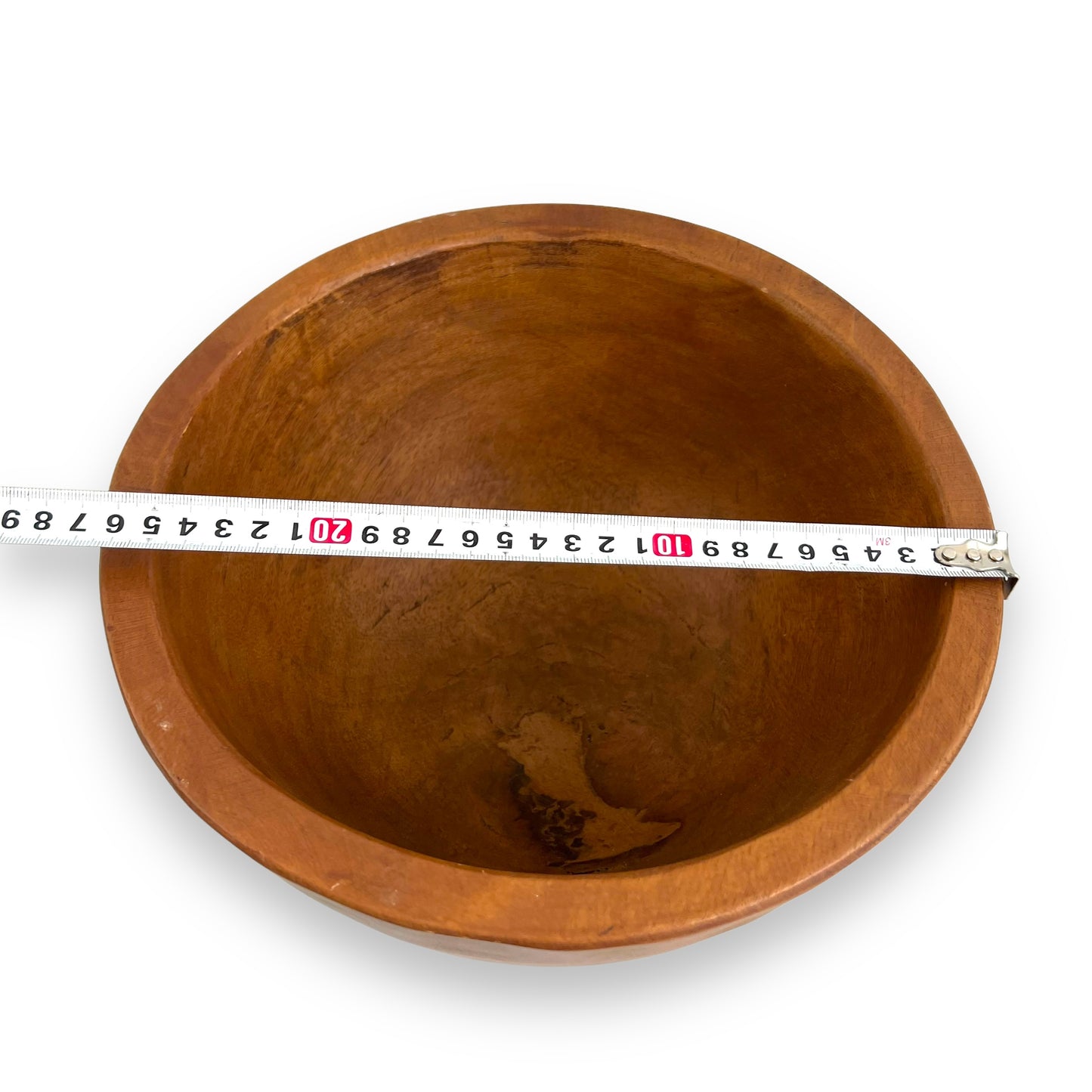 Large wooden pottery barn bowl