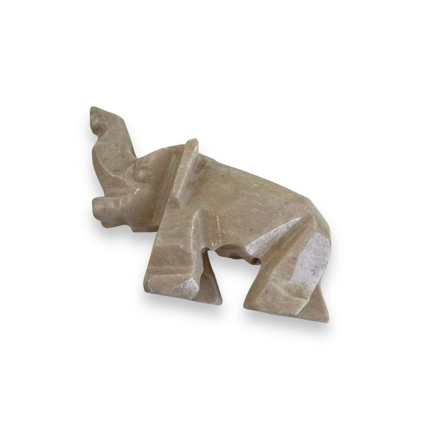 Stone carved elephant ornament statue