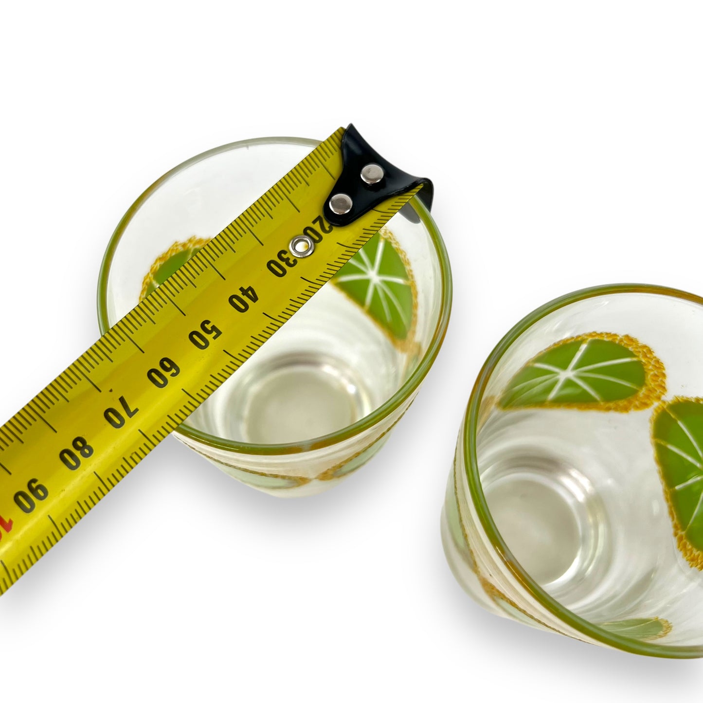Retro Lime Slice Glasses – Set of 3