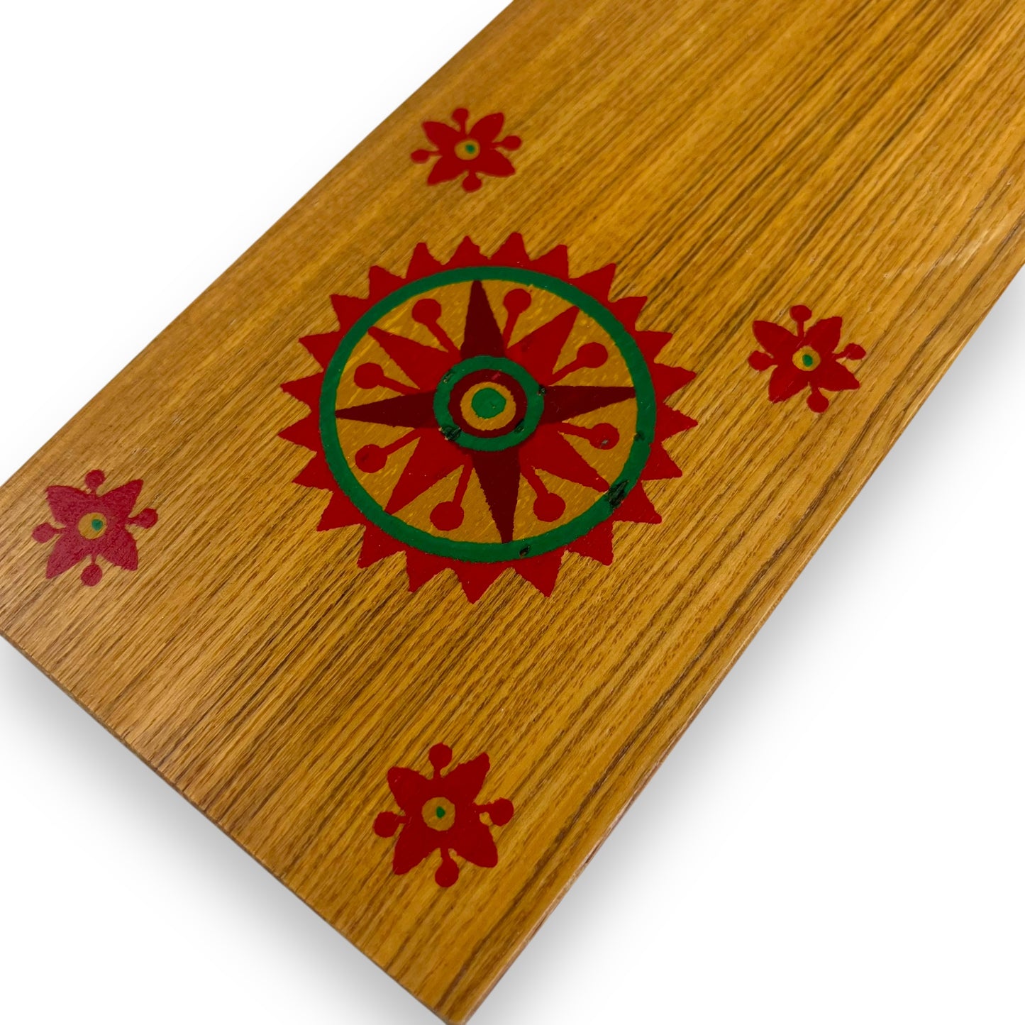 Hand-Painted Wooden Serving Board