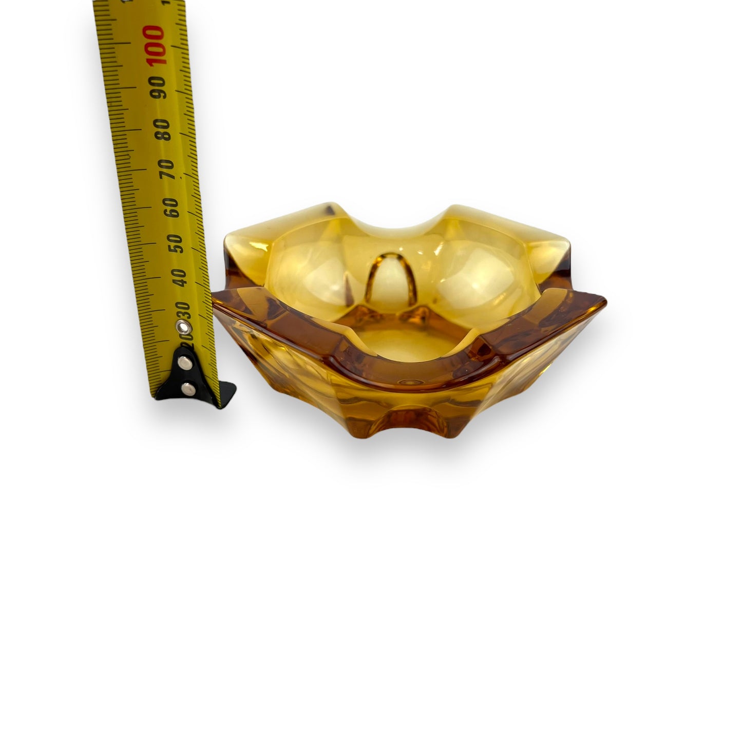 Amber Glass Ashtray