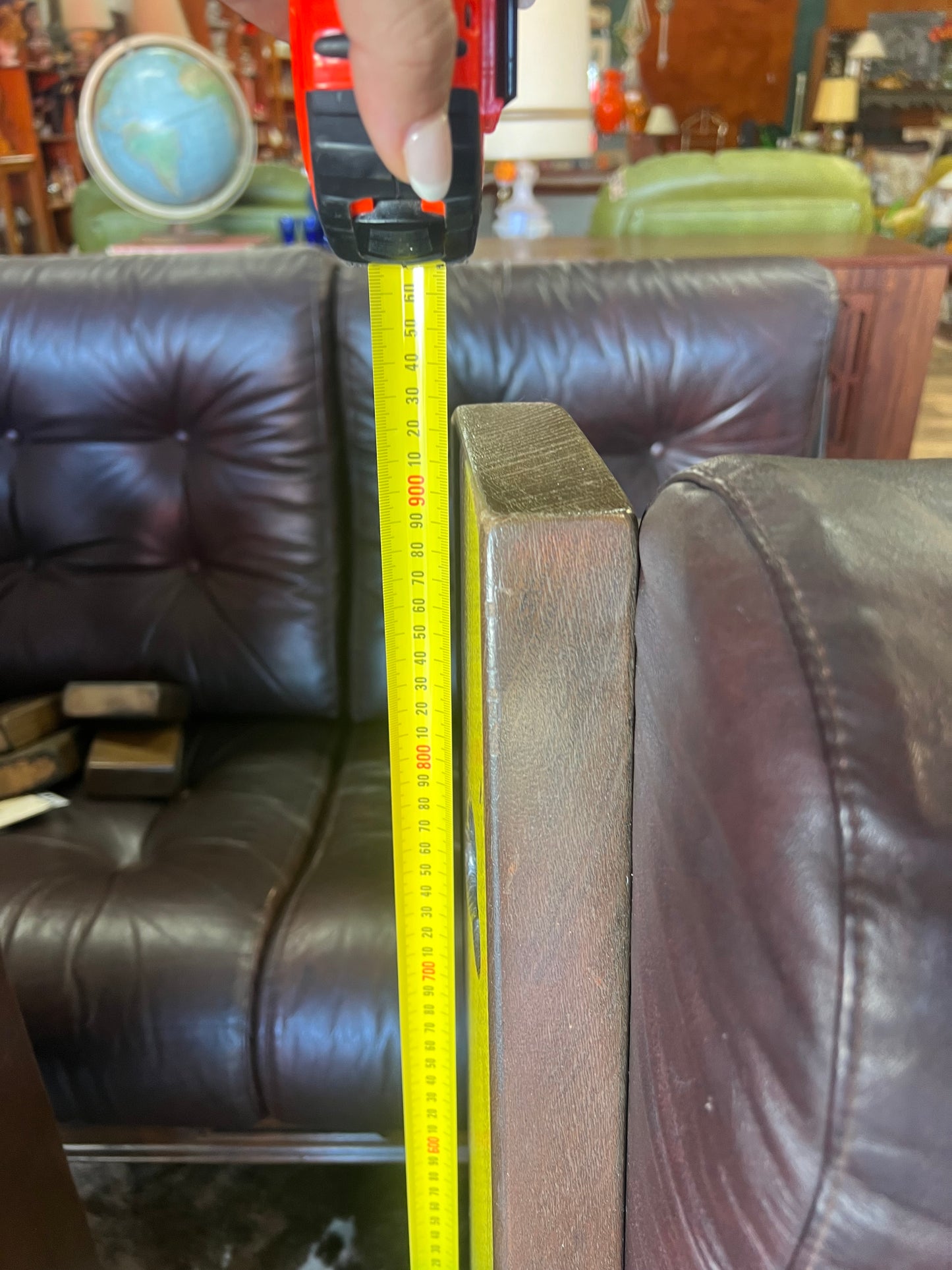 Davis Furniture Leather Armchair – Solid Timber Frame