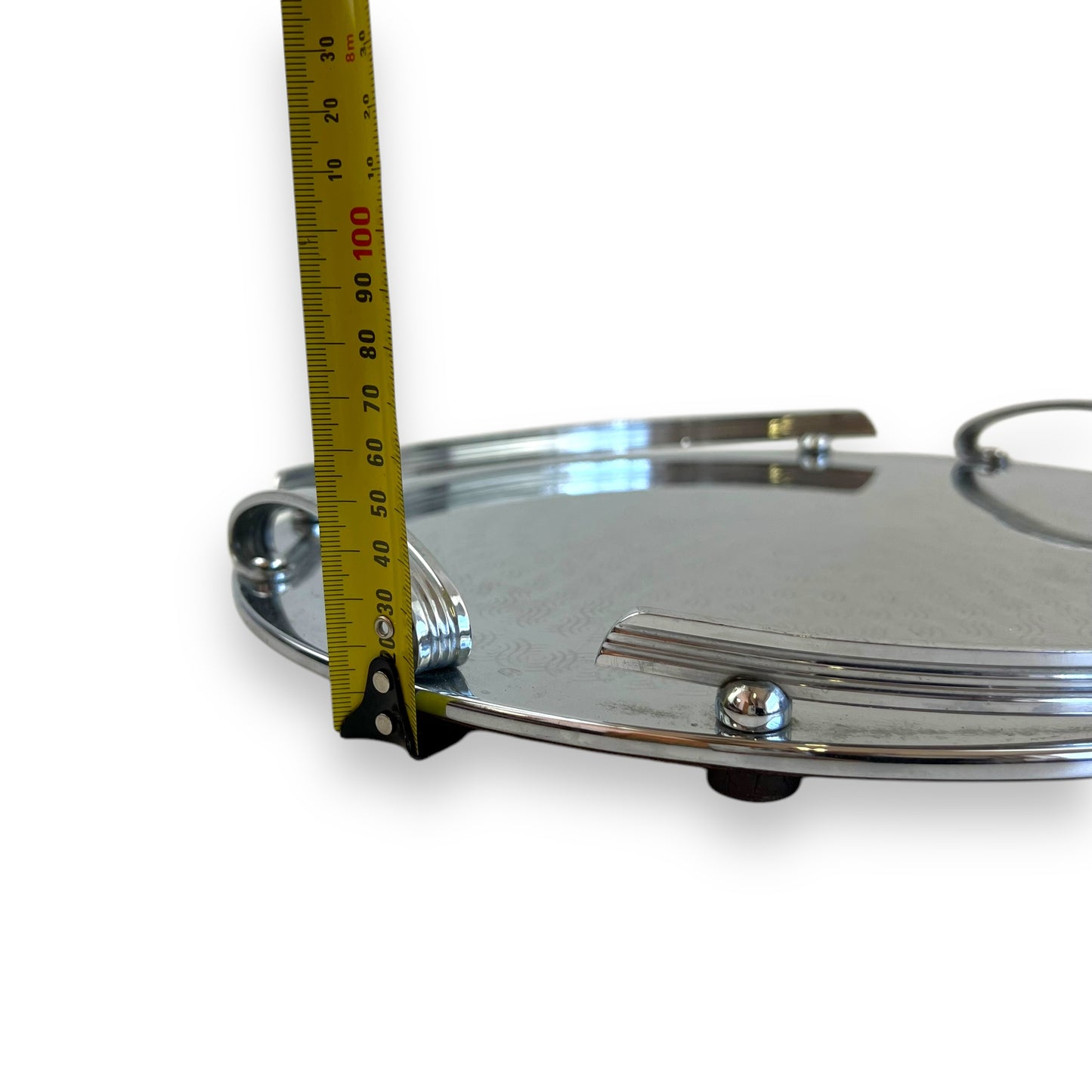 Ranleigh round Stainless Steel Serving Tray