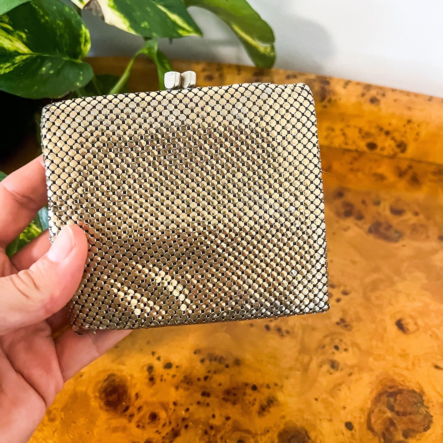 Gold Women’s Mesh Wallet