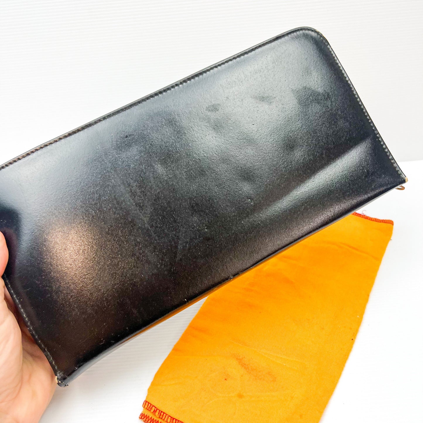 Men’s travel bathroom leather case and accessories set