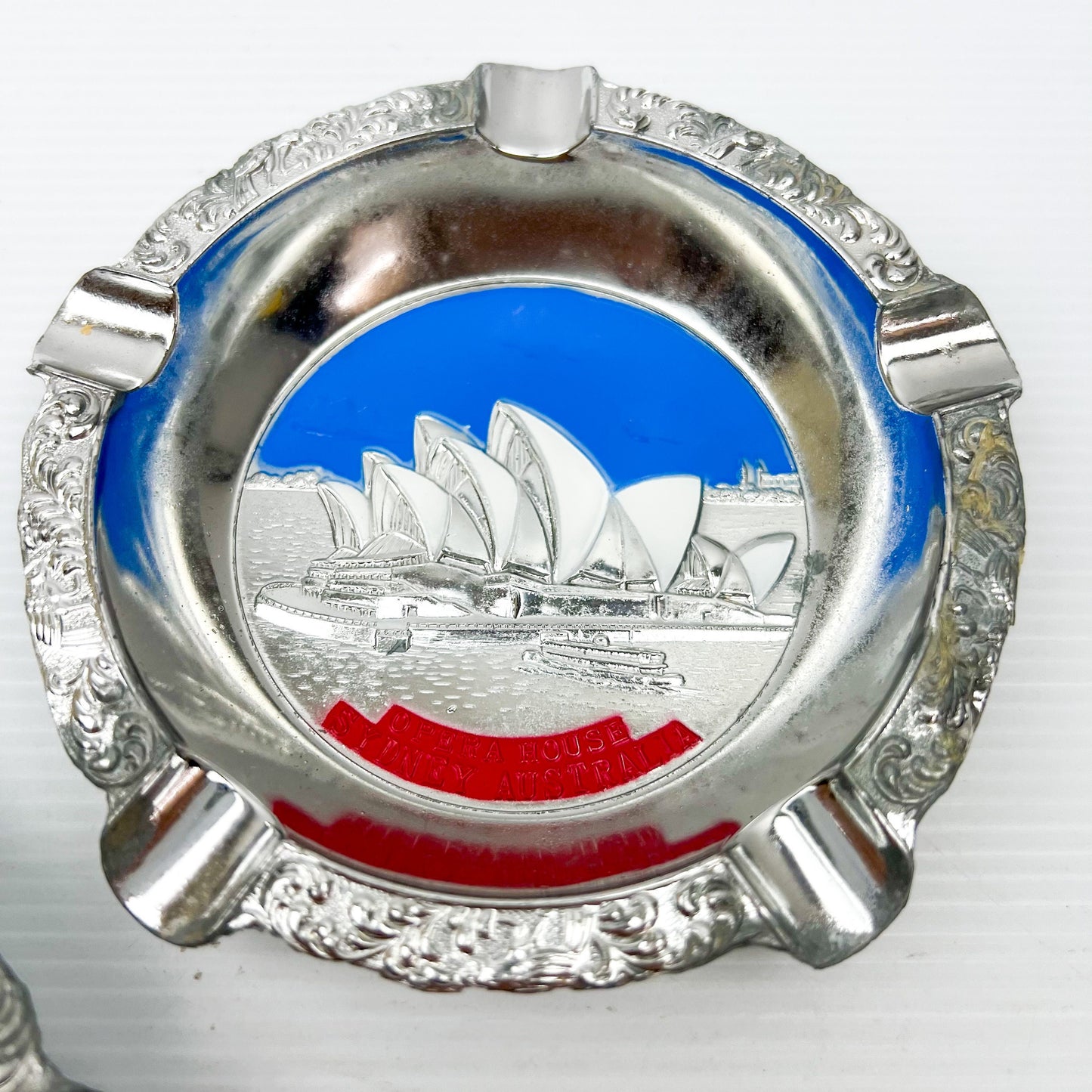 Sydney Opera House Chrome ashtray set of 2