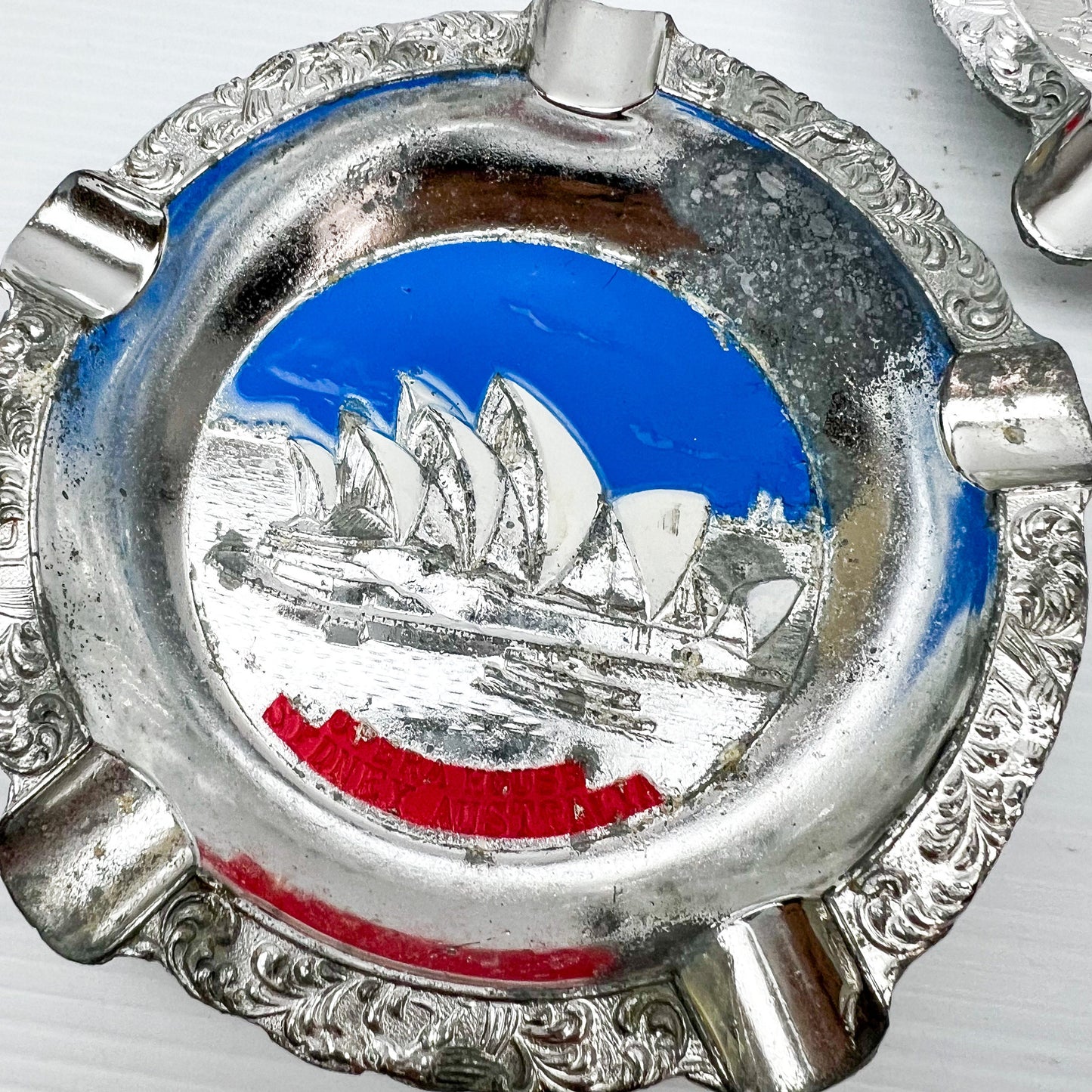 Sydney Opera House Chrome ashtray set of 2