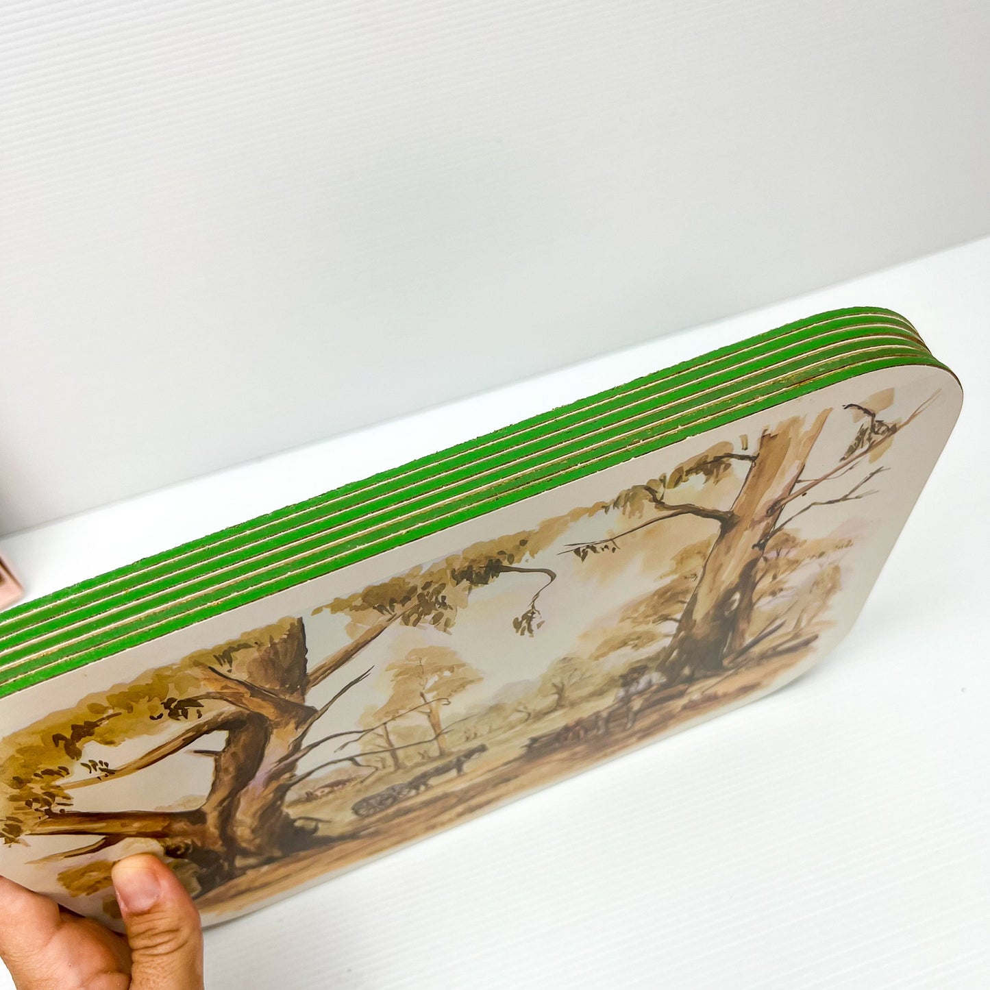Maurice Hudson Australian Outback themed placemat set of 6 in box