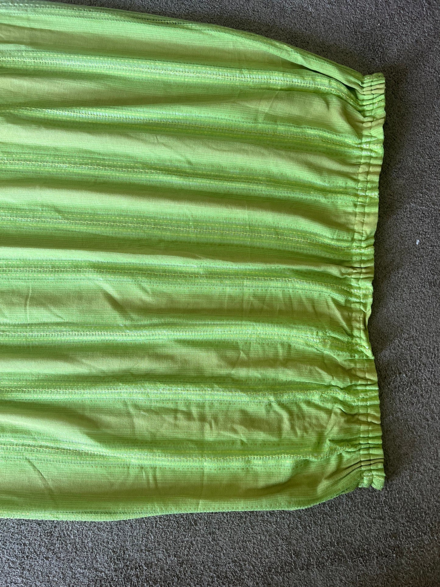 Retro Green Curtain 190cm long x 138cm wide