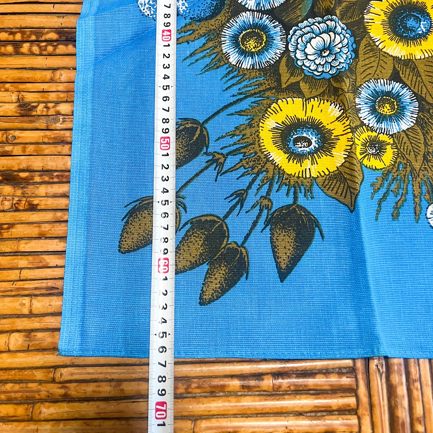 Retro Flower Tea Towel - 100% Cotton Made in Brazil