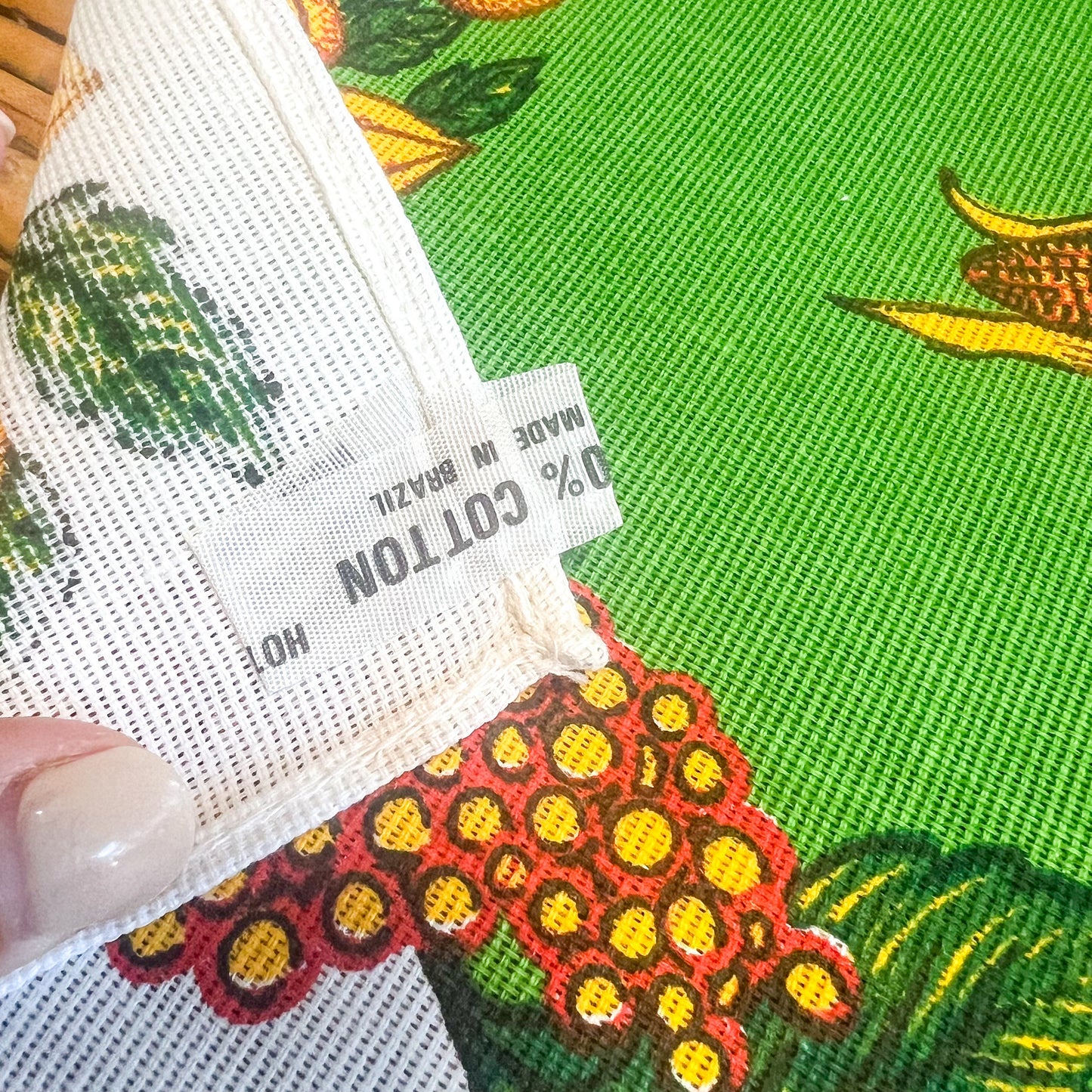 Retro Fruit Tea Towel - 100% Cotton Made in Brazil