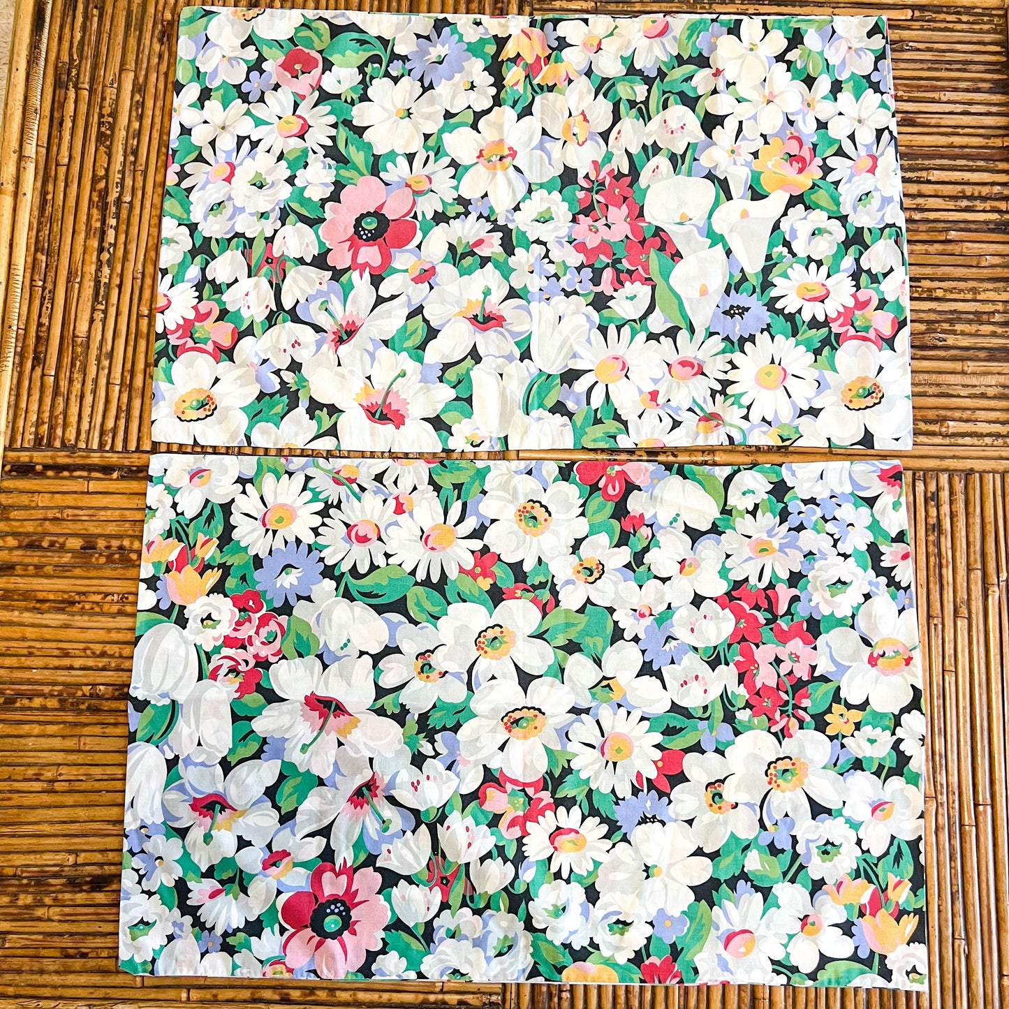 Sheridan Flower patterned pillow case set of 2 - Made in Australia