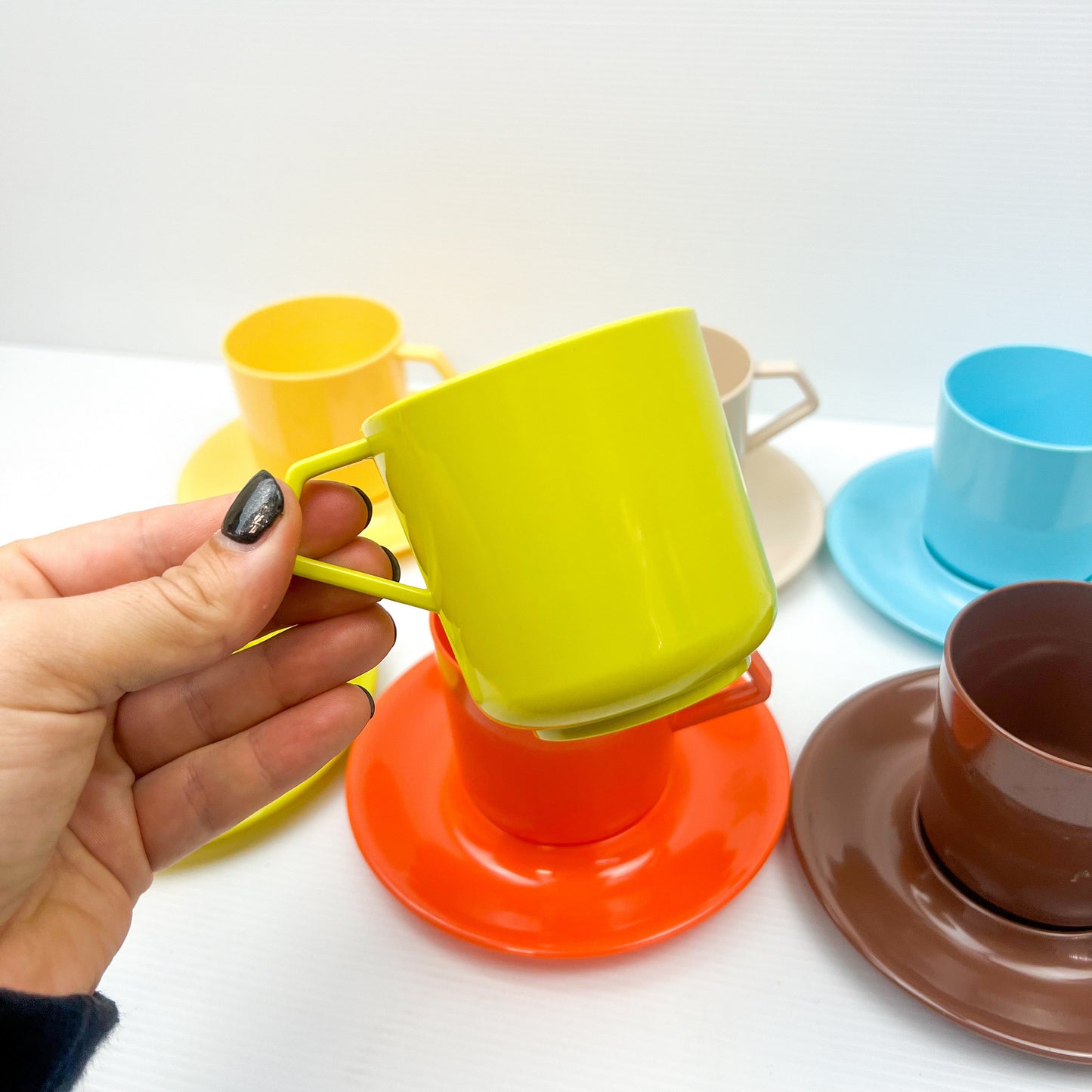 Marquis Plastic Cup & Saucer Set - Made in Australia