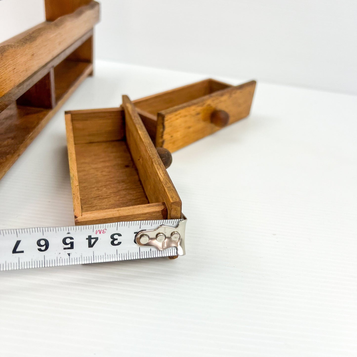 Wooden Hanging Spice Shelf with drawers