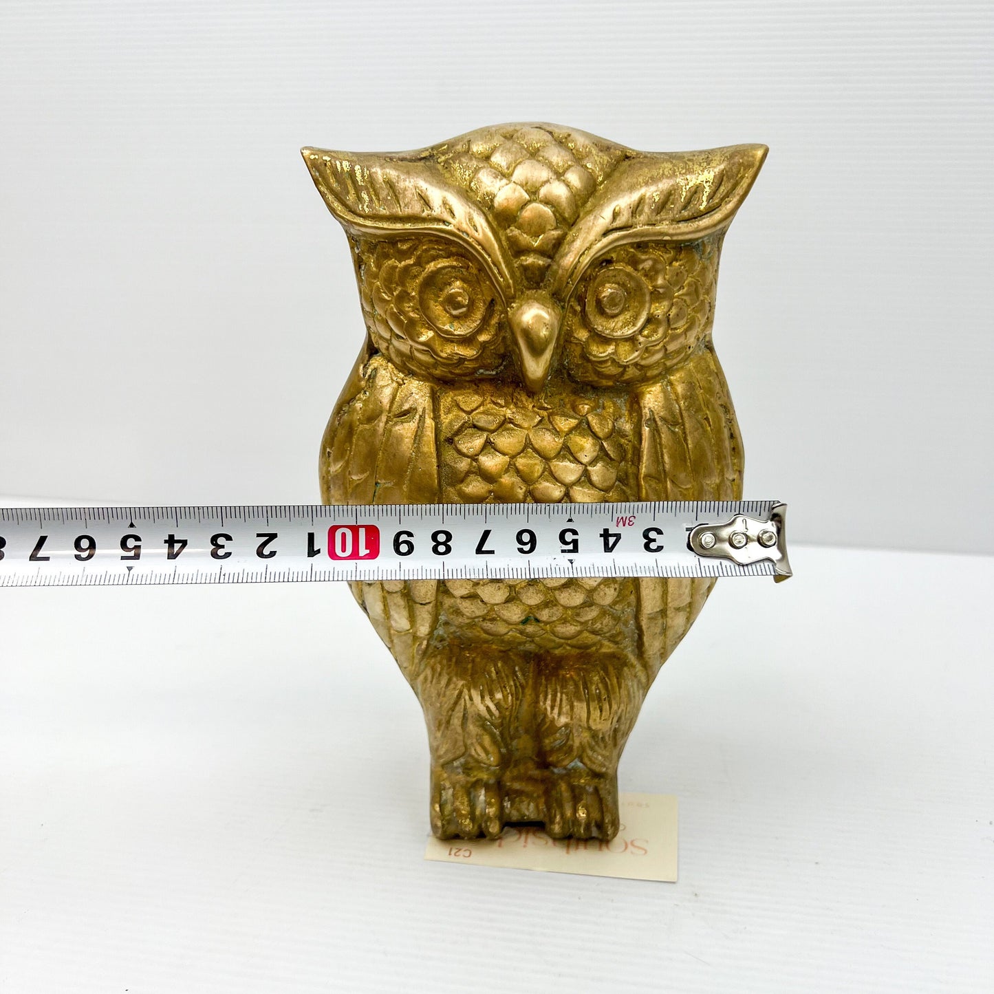 Large Brass Owl Ornament / Statue