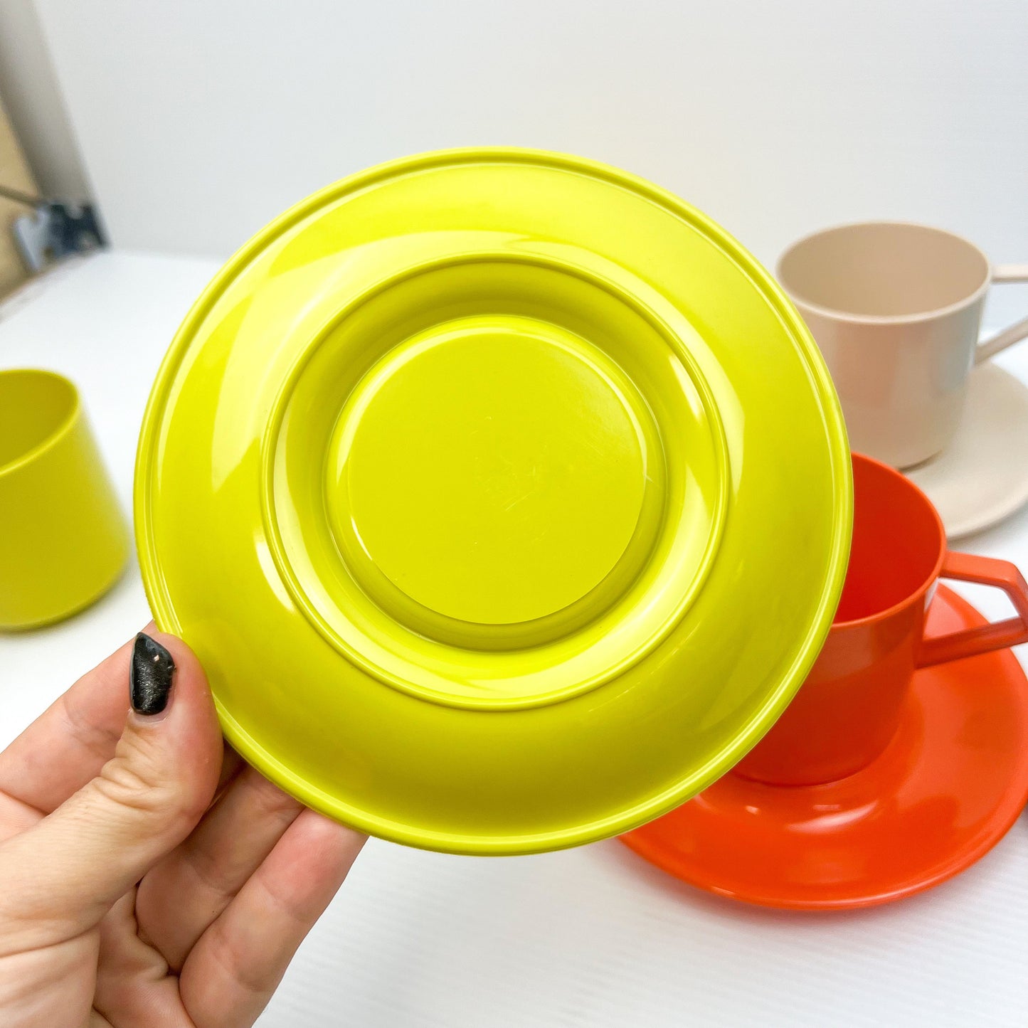 Marquis Plastic Cup & Saucer Set - Made in Australia