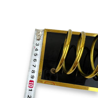 Gold & Black Metal Napkin Spiral Holder