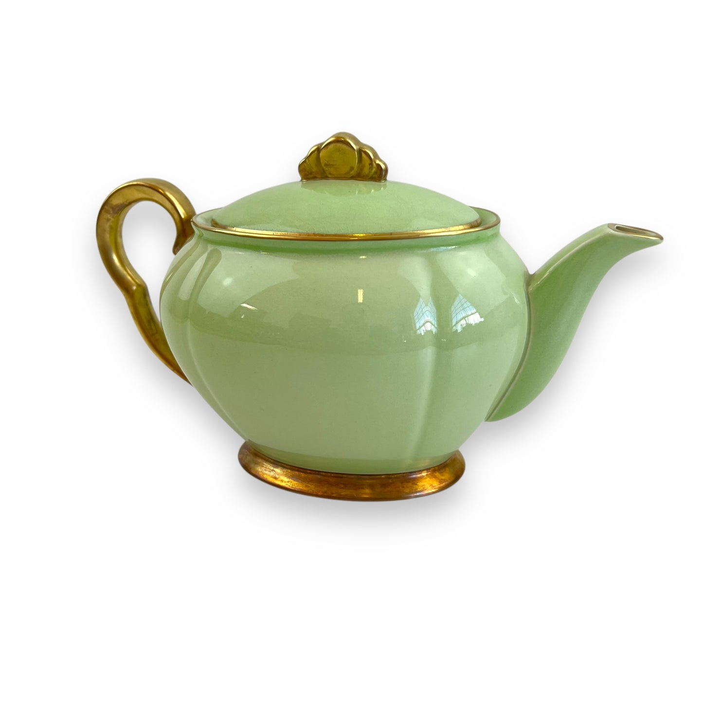 Corningware Green & Gold Teapot