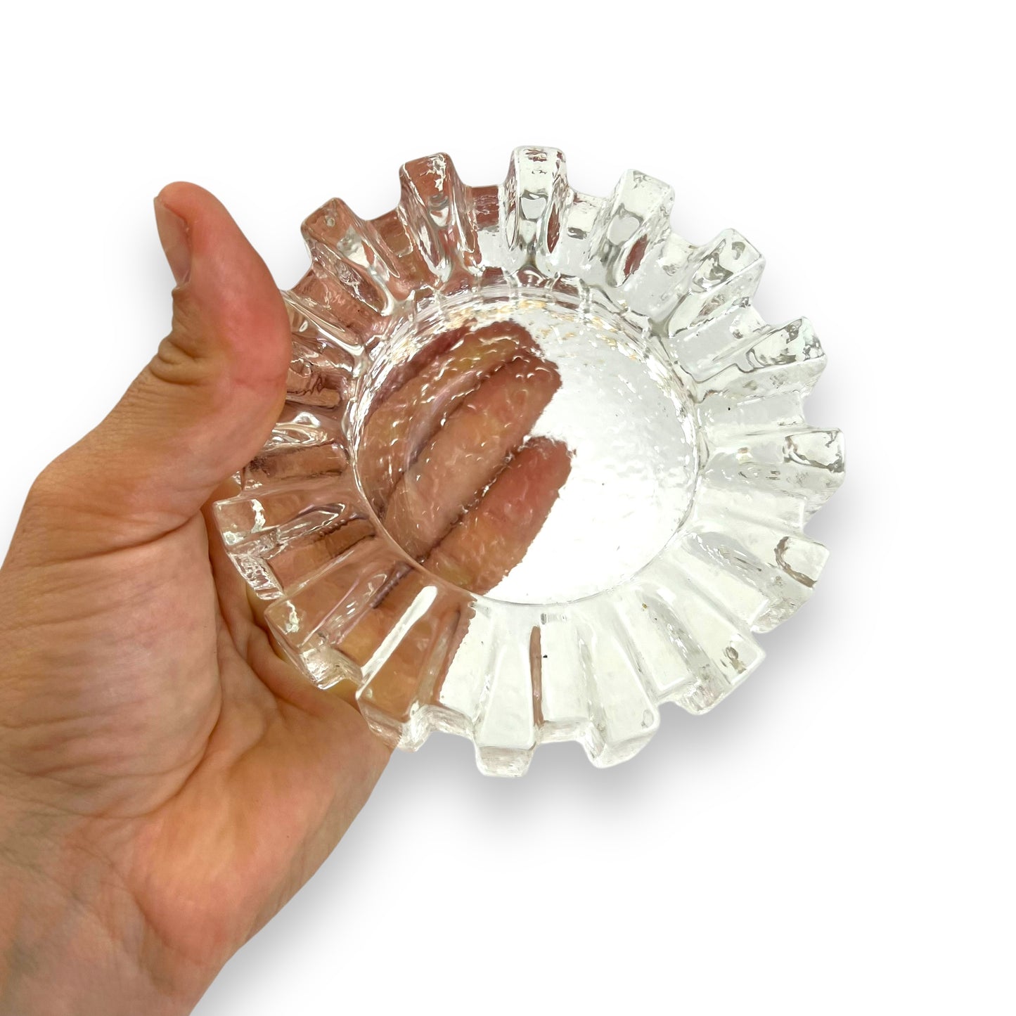 Pukeberg Sweden Art Glass Cog Ashtray