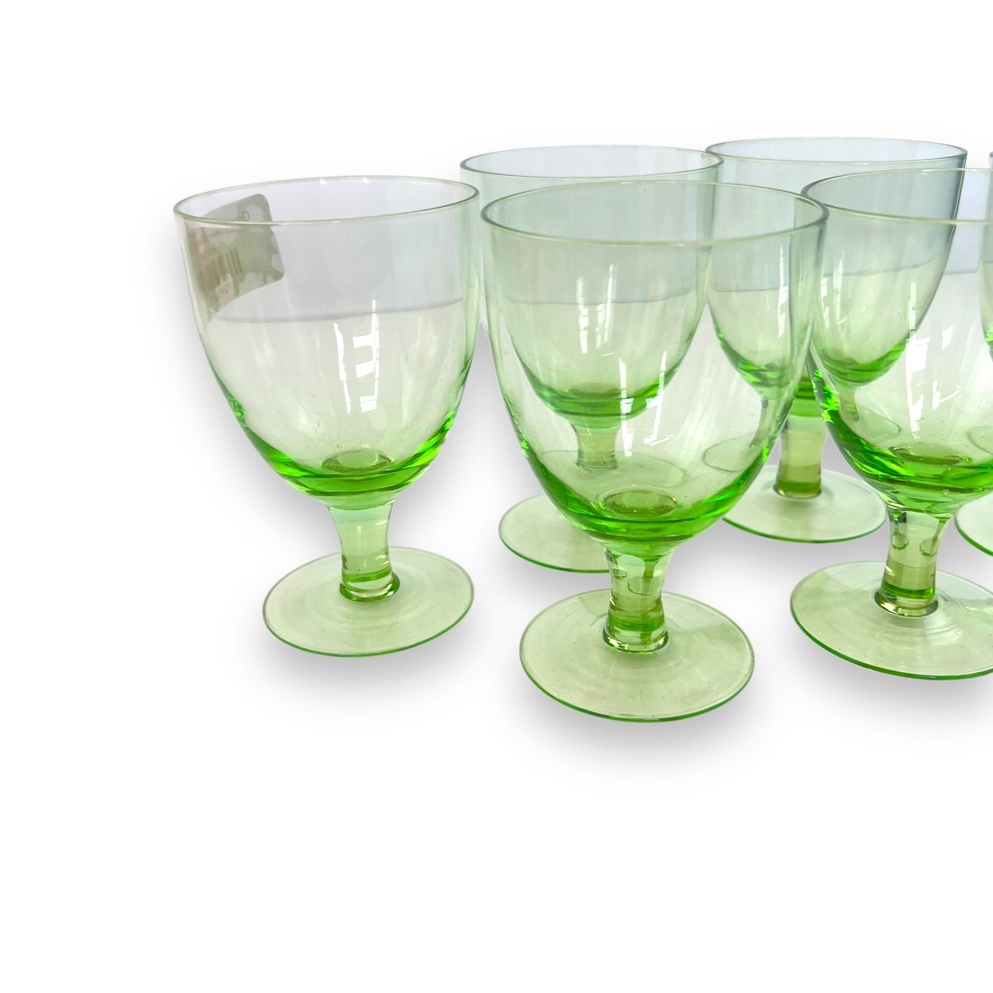 Green Wine Glass Set of 6