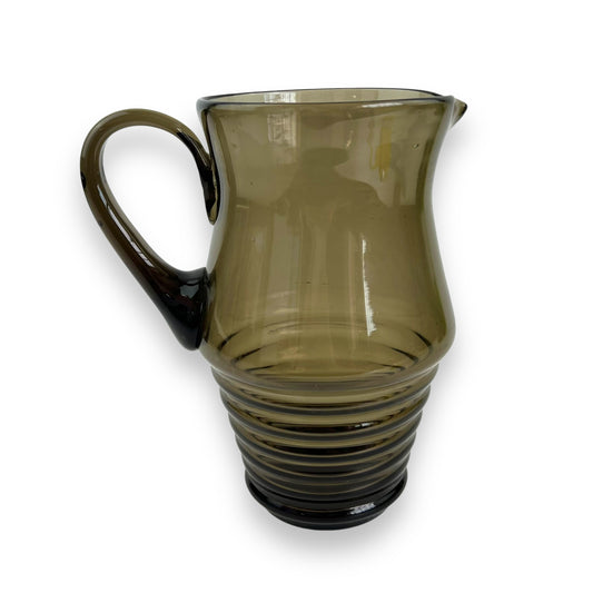 Black Smokey Glass Jug