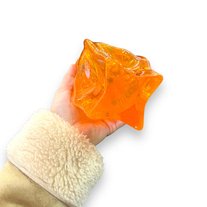 Orange Mid-Century Art Glass Vase