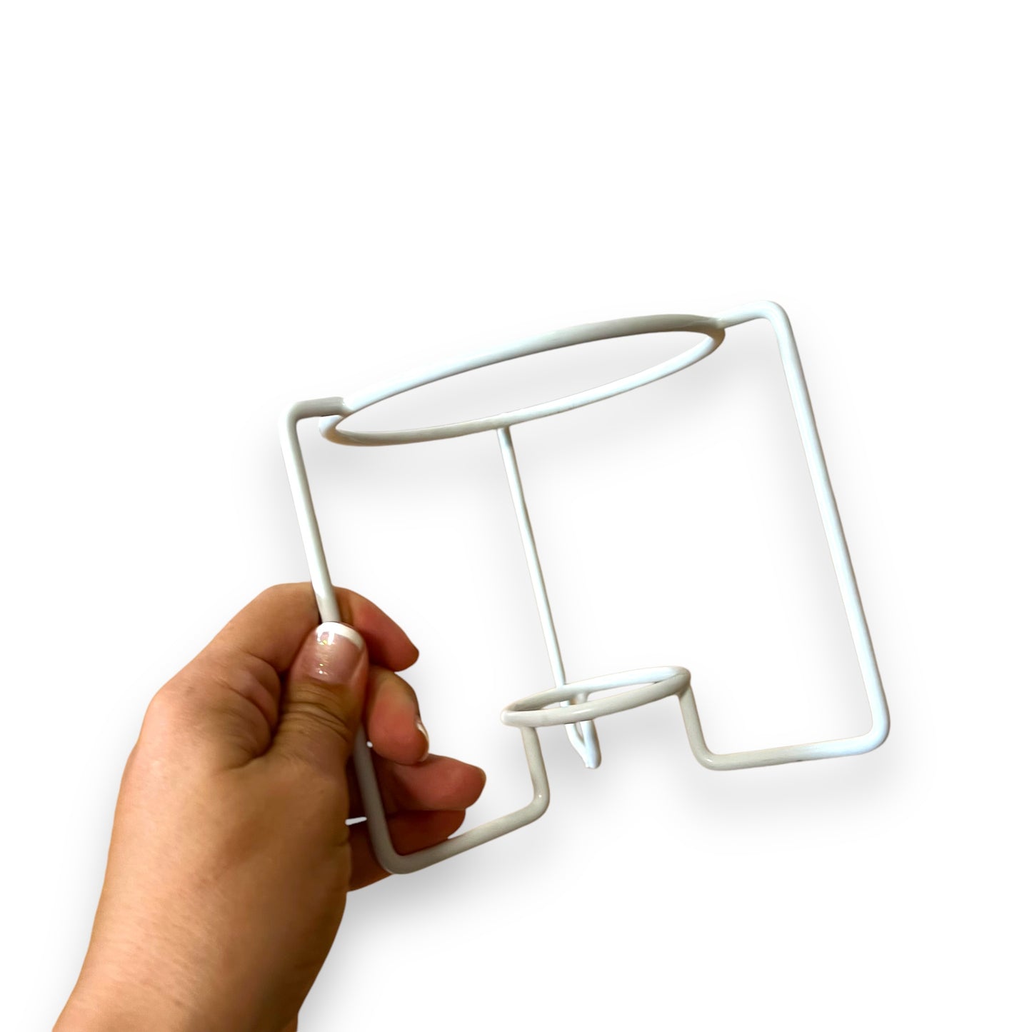 White Metal Fondue Tealight Candle Holder