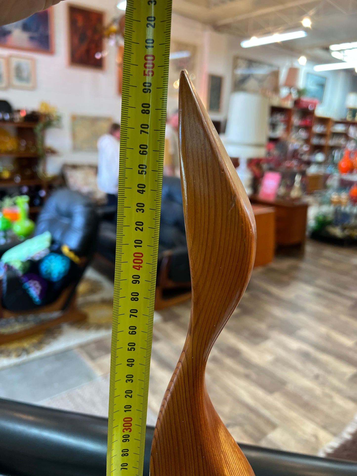 Sculptural Timber Bird Figures – Abstract Wooden Art Pair