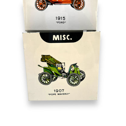 Metal Letters & Bills Wall Hanging Organiser with Vintage cars artwork
