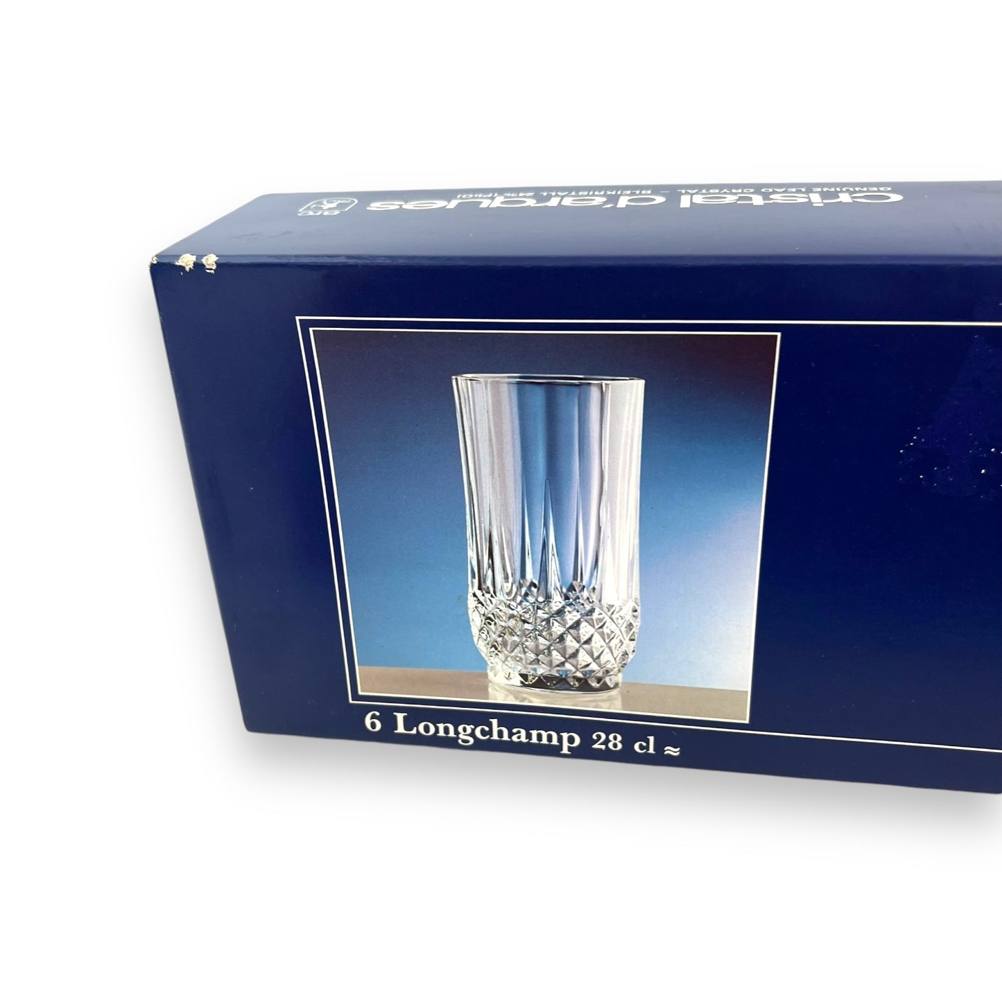 Set of 6 Vintage Cristal d’Arques Longchamp Highball Glasses