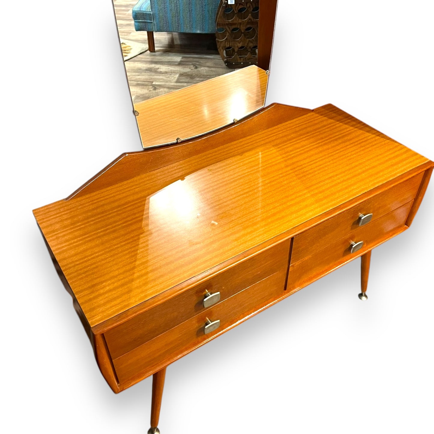 Alrob 4 Drawer Dressing Table With Mirror
