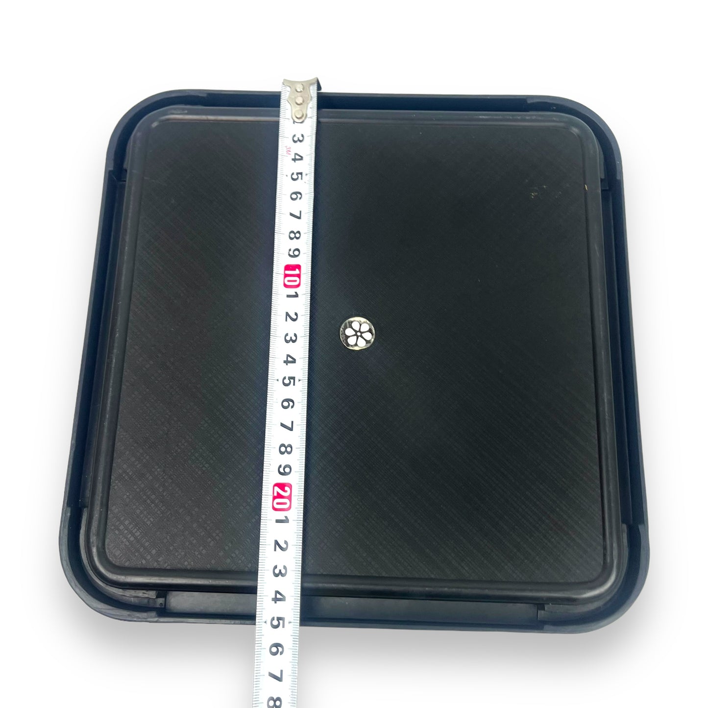 Retro Milton Black with gold decal plastic square tray