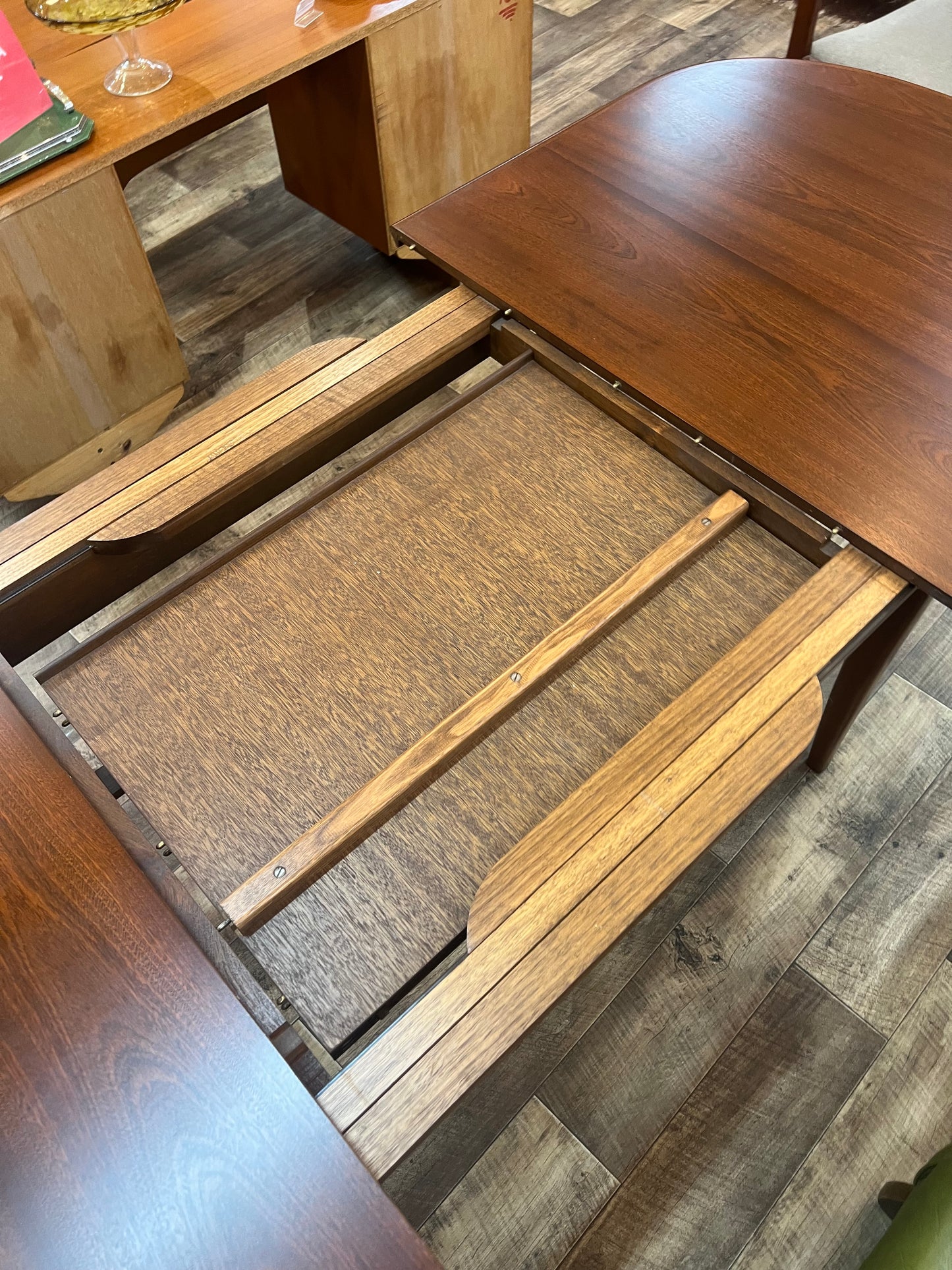 Parker Mid Century Teak Extendable Dining Table