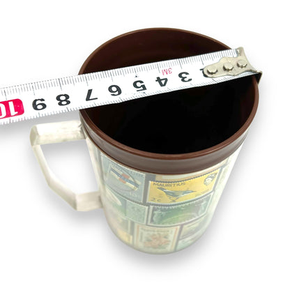 Postage Stamp Plastic Cup