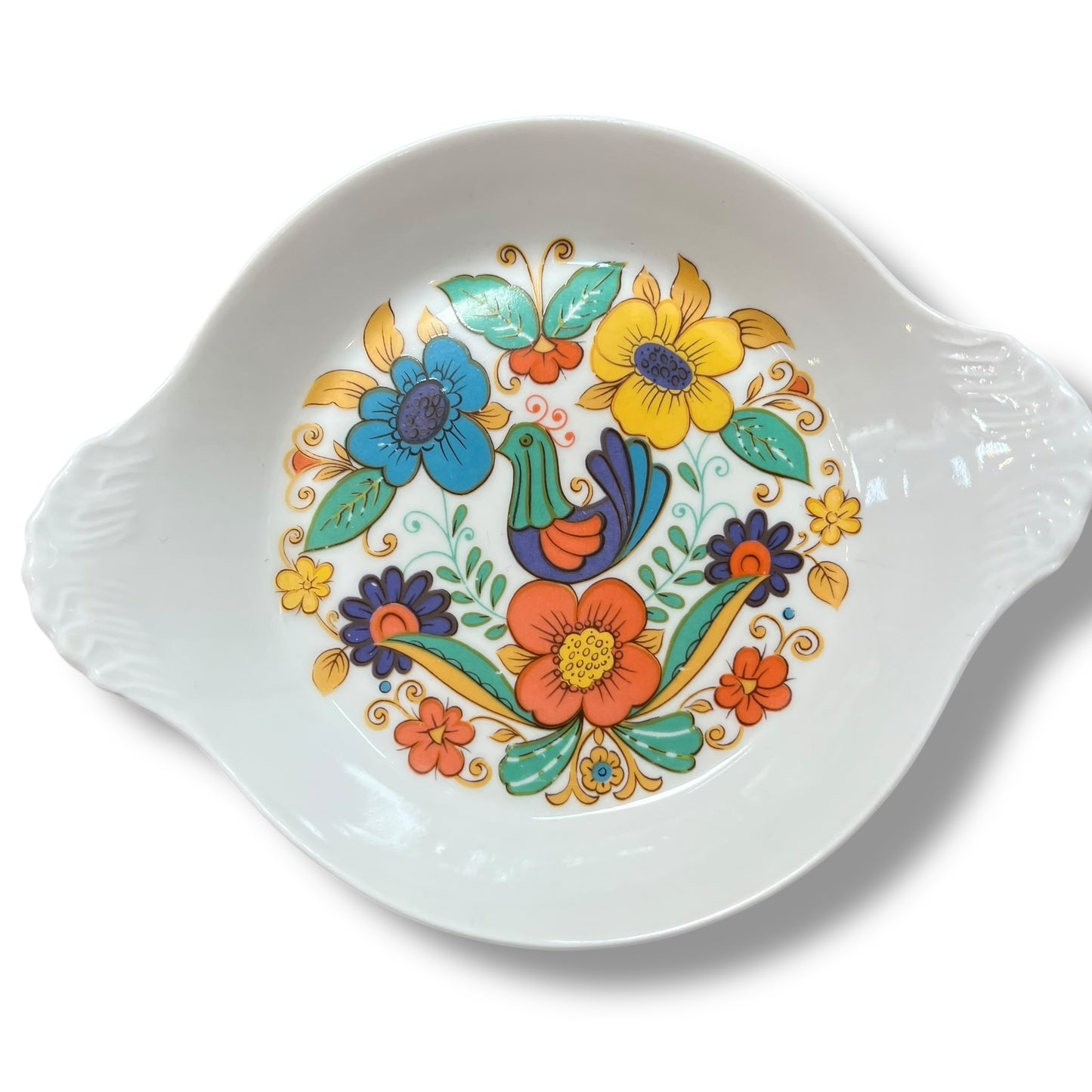Porcelaines Champs-Élysées France Floral Dish set of 4