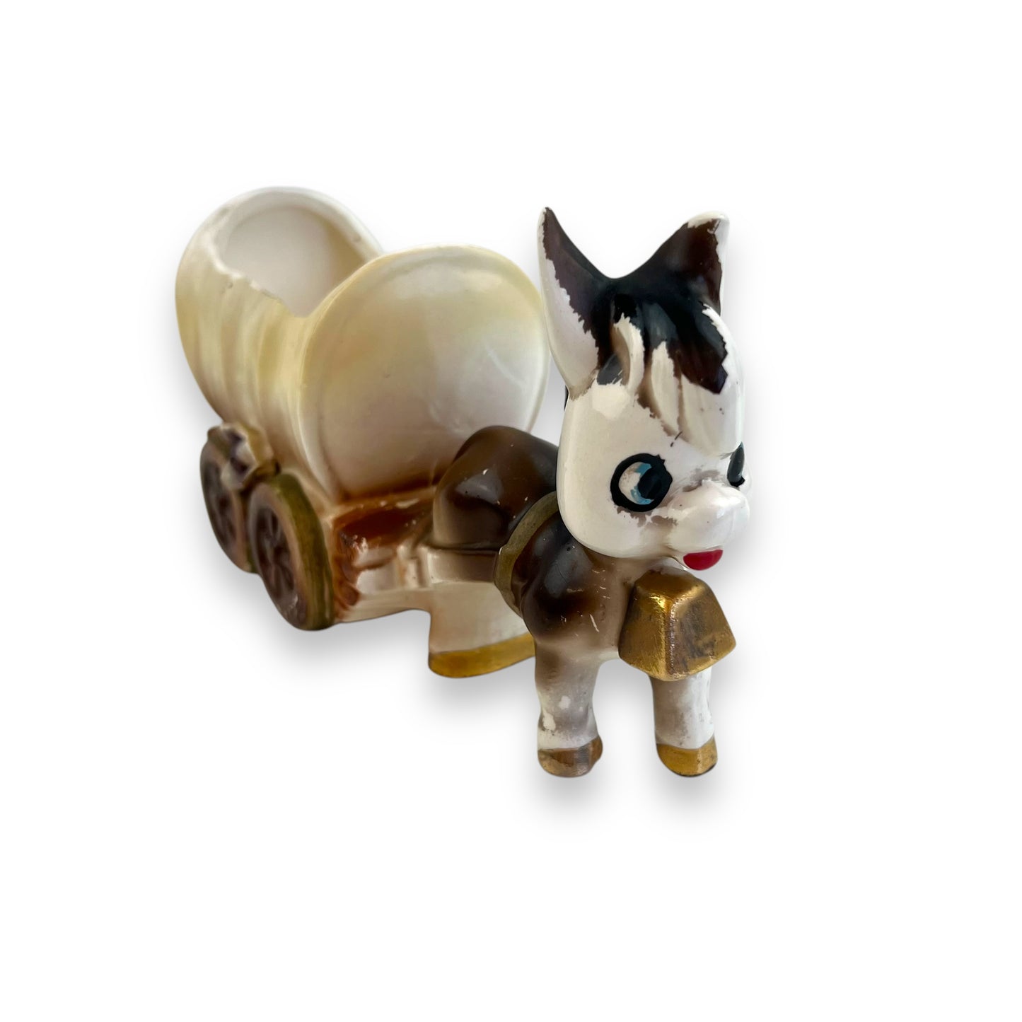 Donkey with Cart Small Plant Pot
