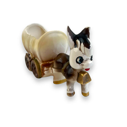 Donkey with Cart Small Plant Pot