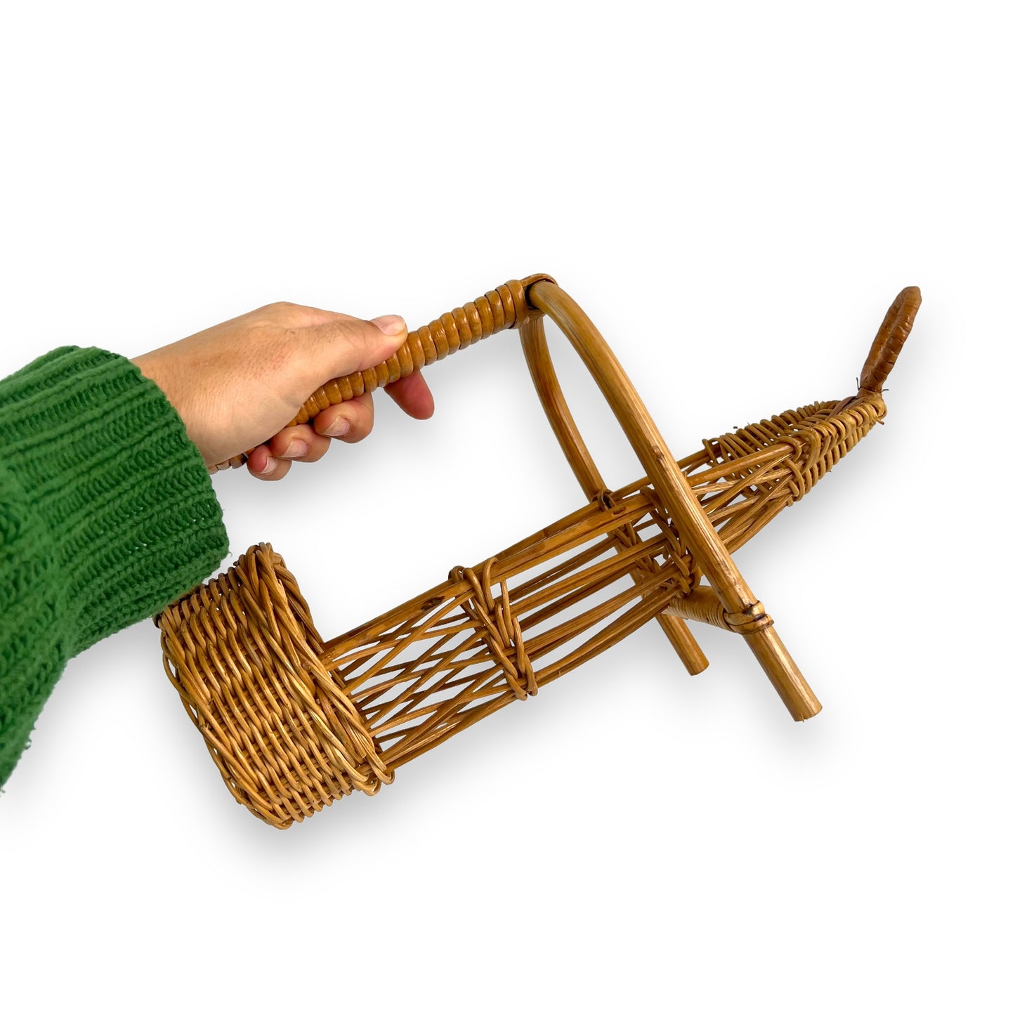 Wicker bottle holder