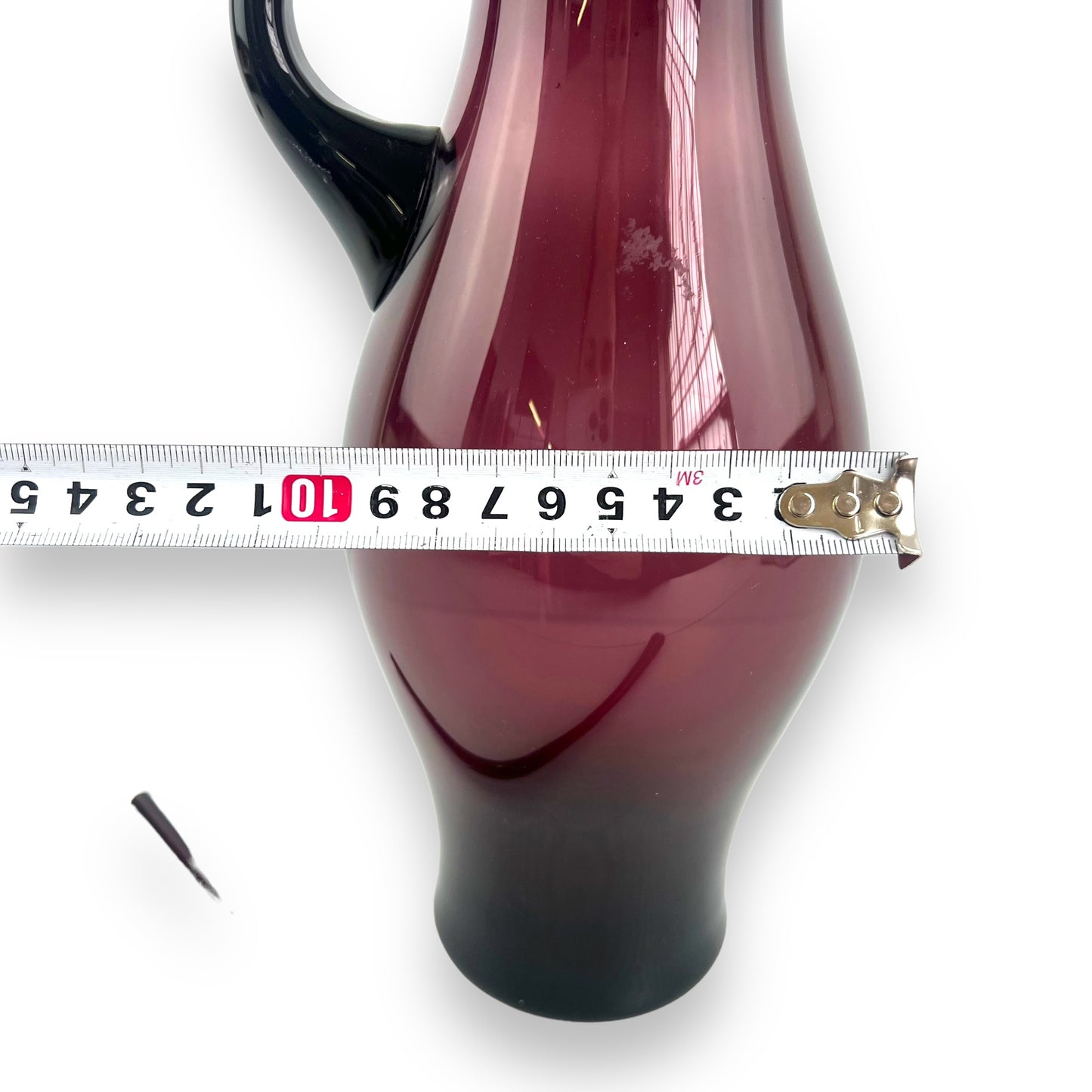 Purple Glass Carafe Jug and stirrer