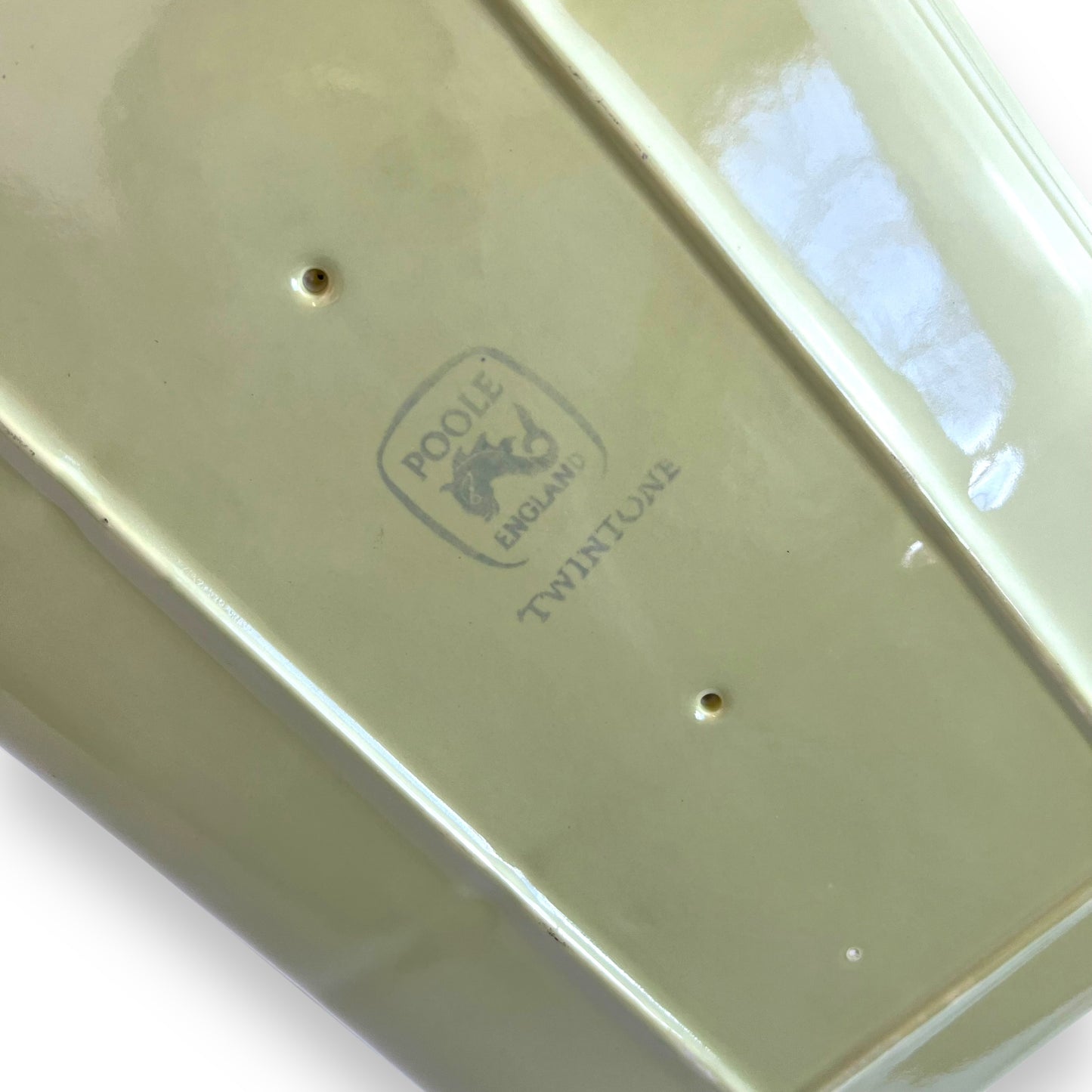 Poole Pottery Divided Serving Tray Plate – Green Mid-Century Ceramic Platter, England