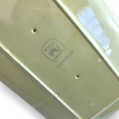 Poole Pottery Divided Serving Tray Plate – Green Mid-Century Ceramic Platter, England